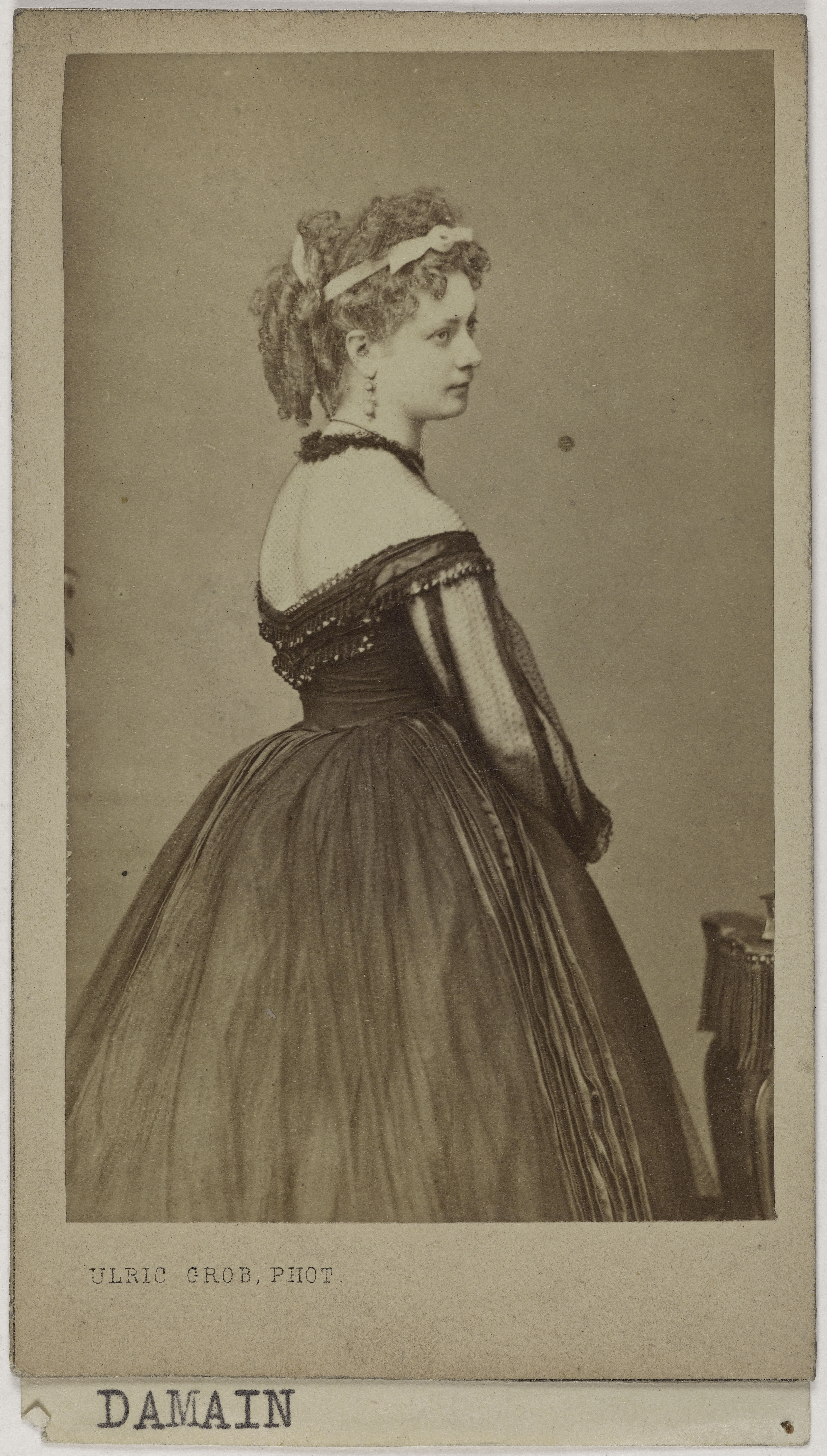 Ulric Grob, Portrait d'Elise Damain (actrice aux théâtres du Palais Royal, de l'Ambigü et du Vaudeville)