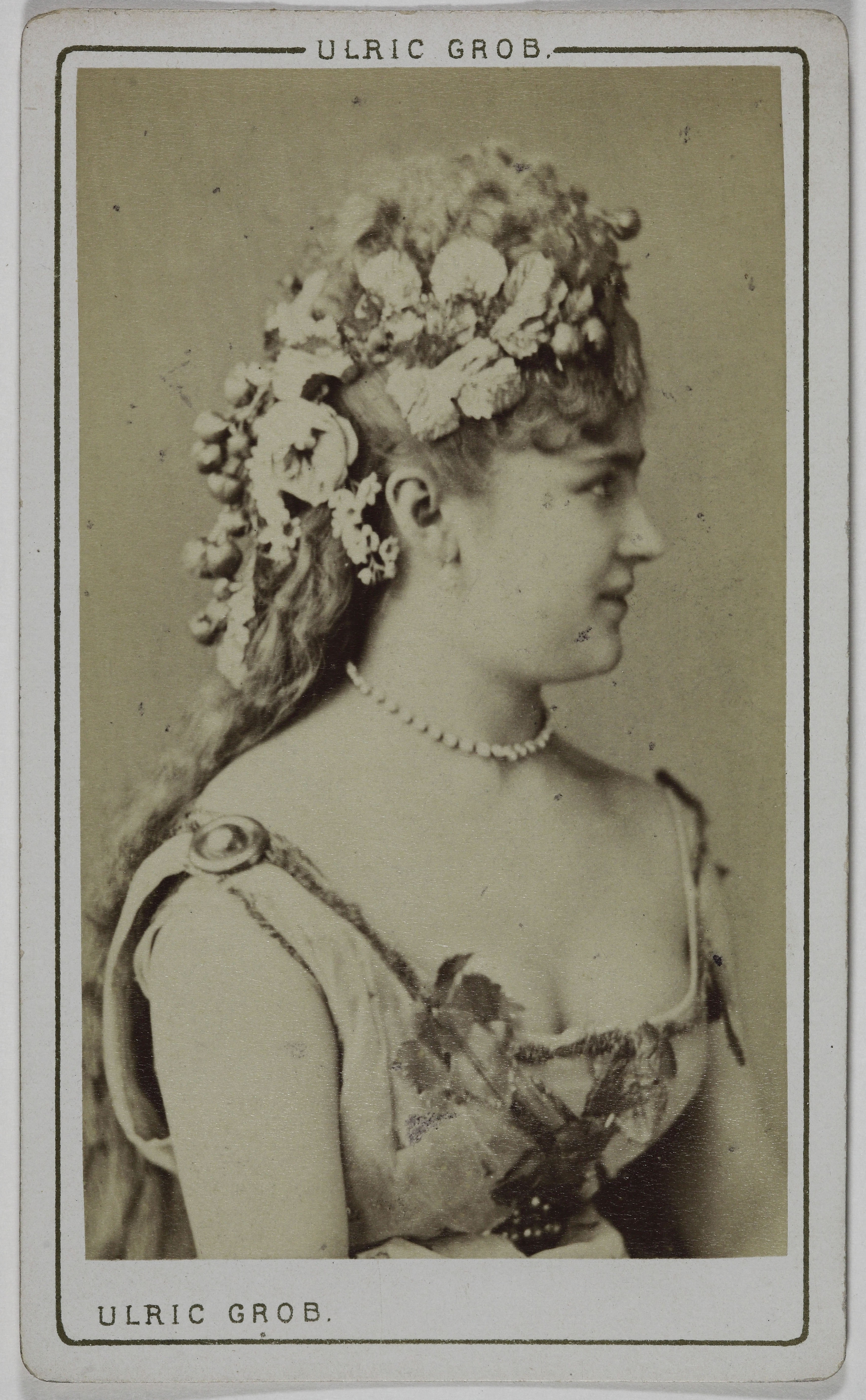 Ulric Grob, Portrait d'Angèle, (actrice)