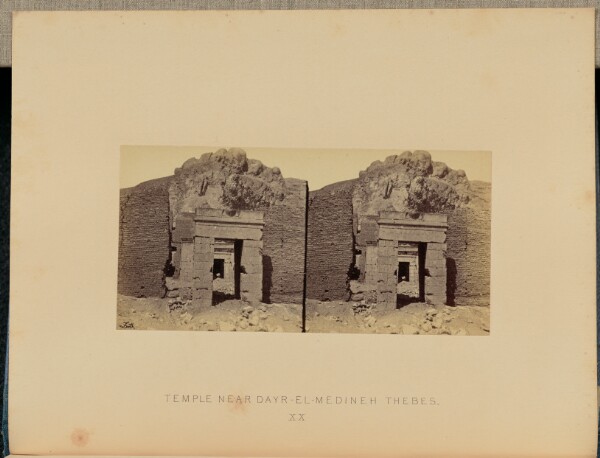 Francis Frith, Temple near Dayr-El-Medineh, Thebes