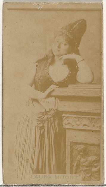W. Duke, Sons & Co., Laura Moore, from the Actors and Actresses series (N145-8) issued by Duke Sons & Co. to promote Duke Cigarettes
