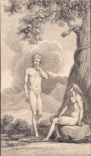 J.F. Clemens, Illustration til Johannes Ewald "Adam og Eva". IV