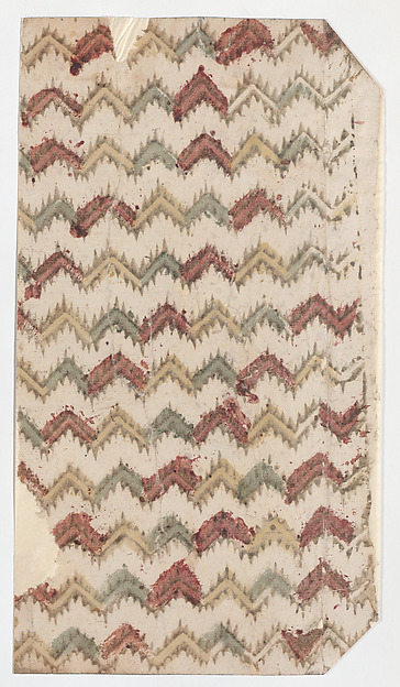 Anonymous, Sheet with overall zigzag pattern