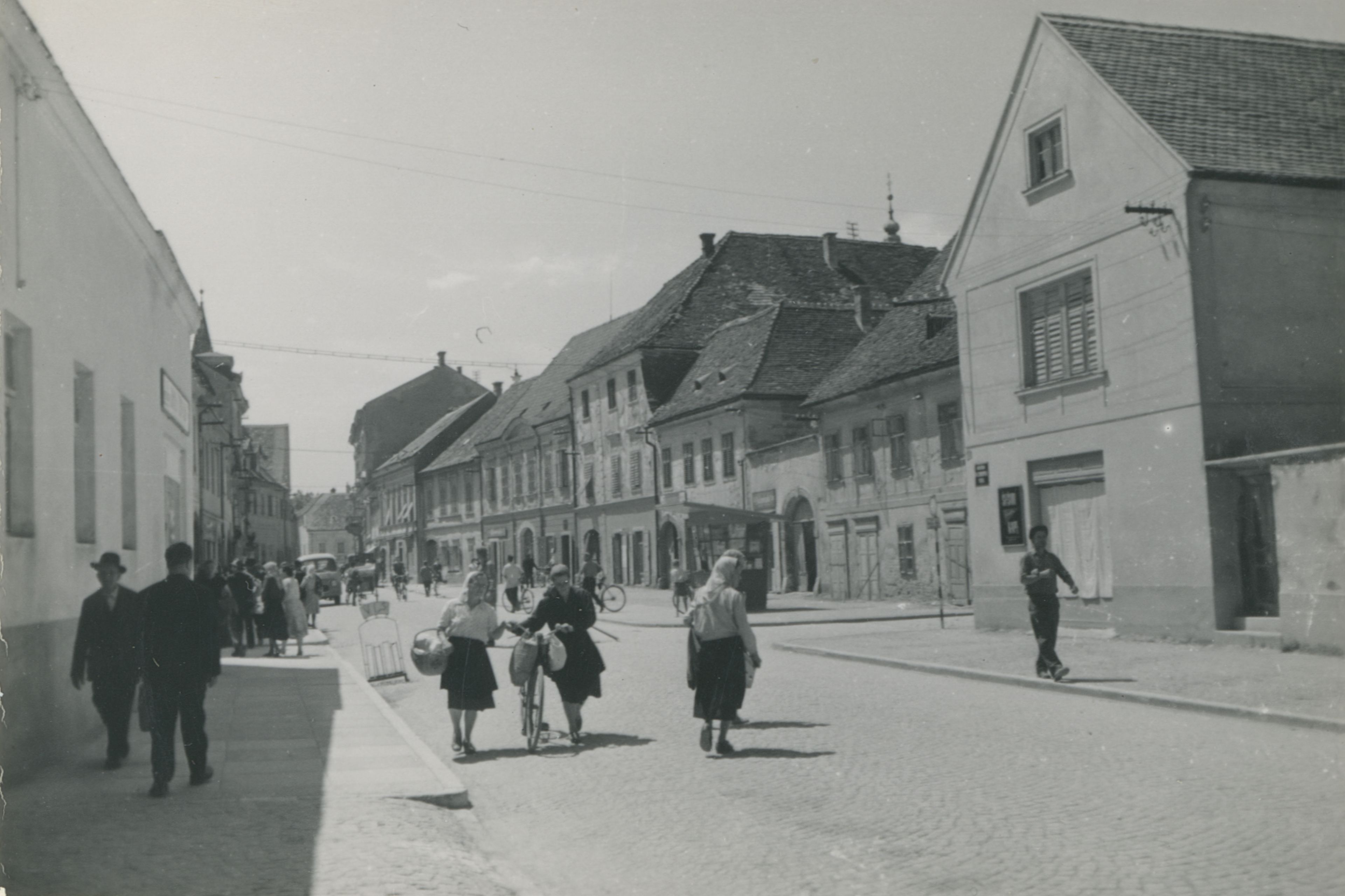 neutvrđen autor, Varaždin - Gajeva ulica, veduta