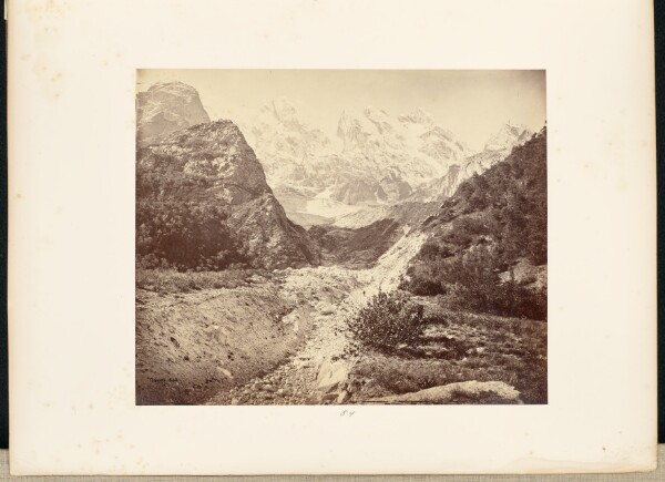 Samuel Bourne, Snowy Peaks near the Gangootri Glacier