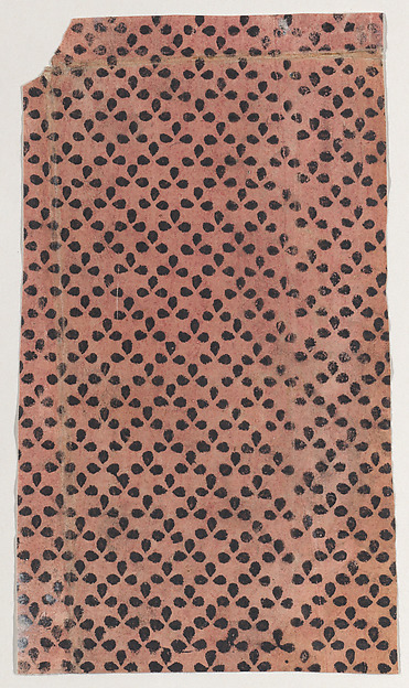 Anonymous, Sheet with overall pattern of dots in triangular shapes