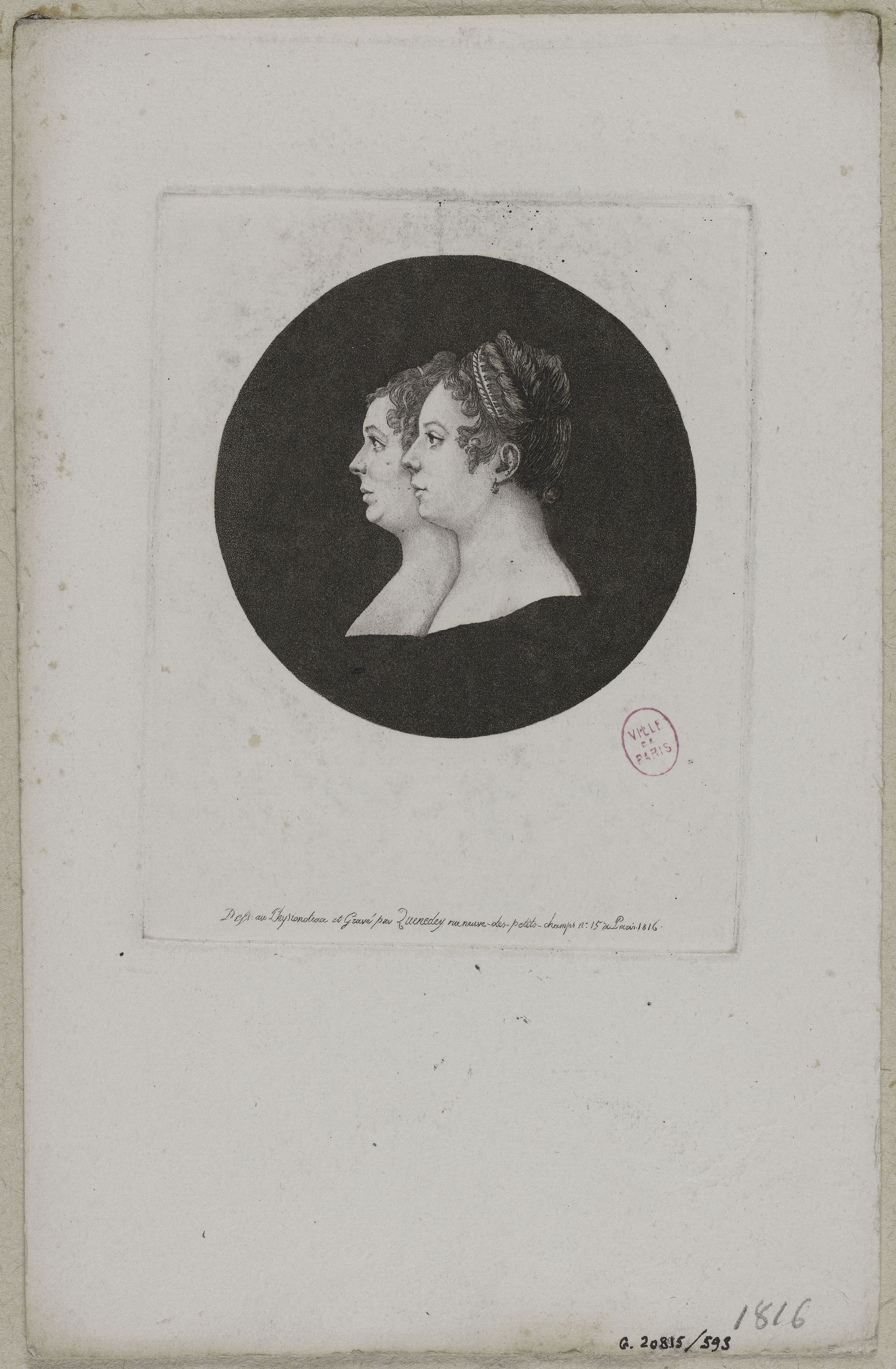 Edmé Quenedey, Portrait de Mesdames de Grécourt