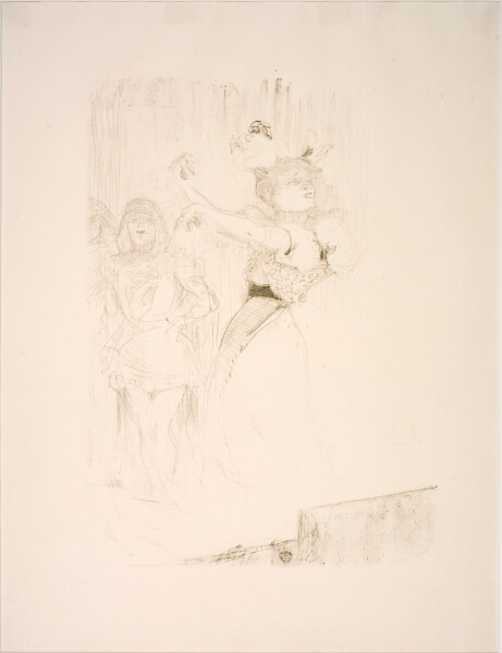 Henri de Toulouse-Lautrec, Lender Dansant le Pas du Boléro, dans Chilpéric