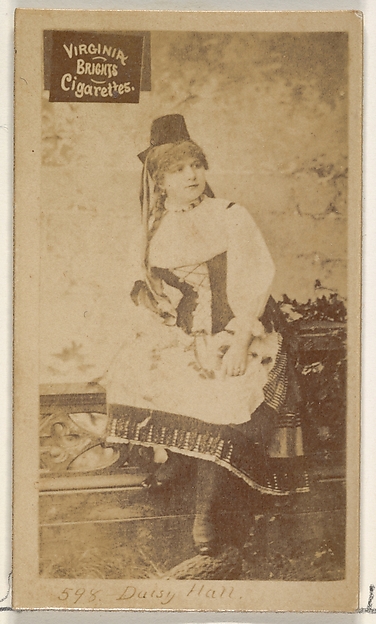 Allen & Ginter, Card 598, Daisy Hall, from the Actors and Actresses series (N45, Type 2) for Virginia Brights Cigarettes