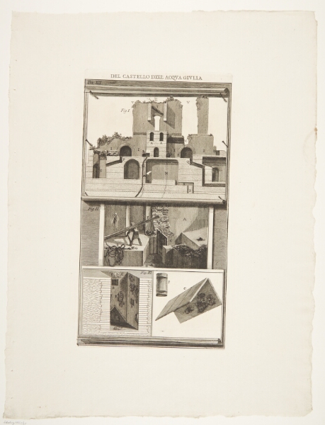 Giovanni Battista Piranesi, Snit og detaljer af en sluse