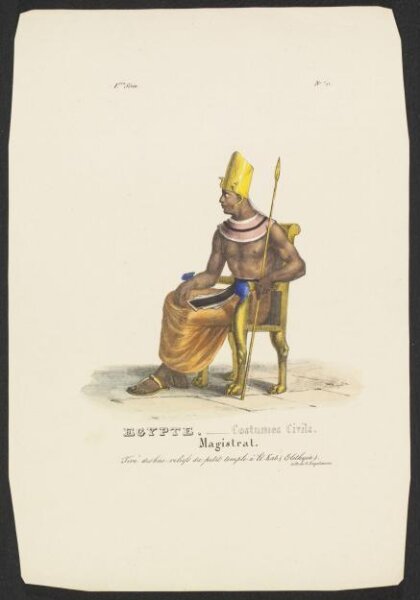 Godefroy Engelmann, Ancient Egyptian costume