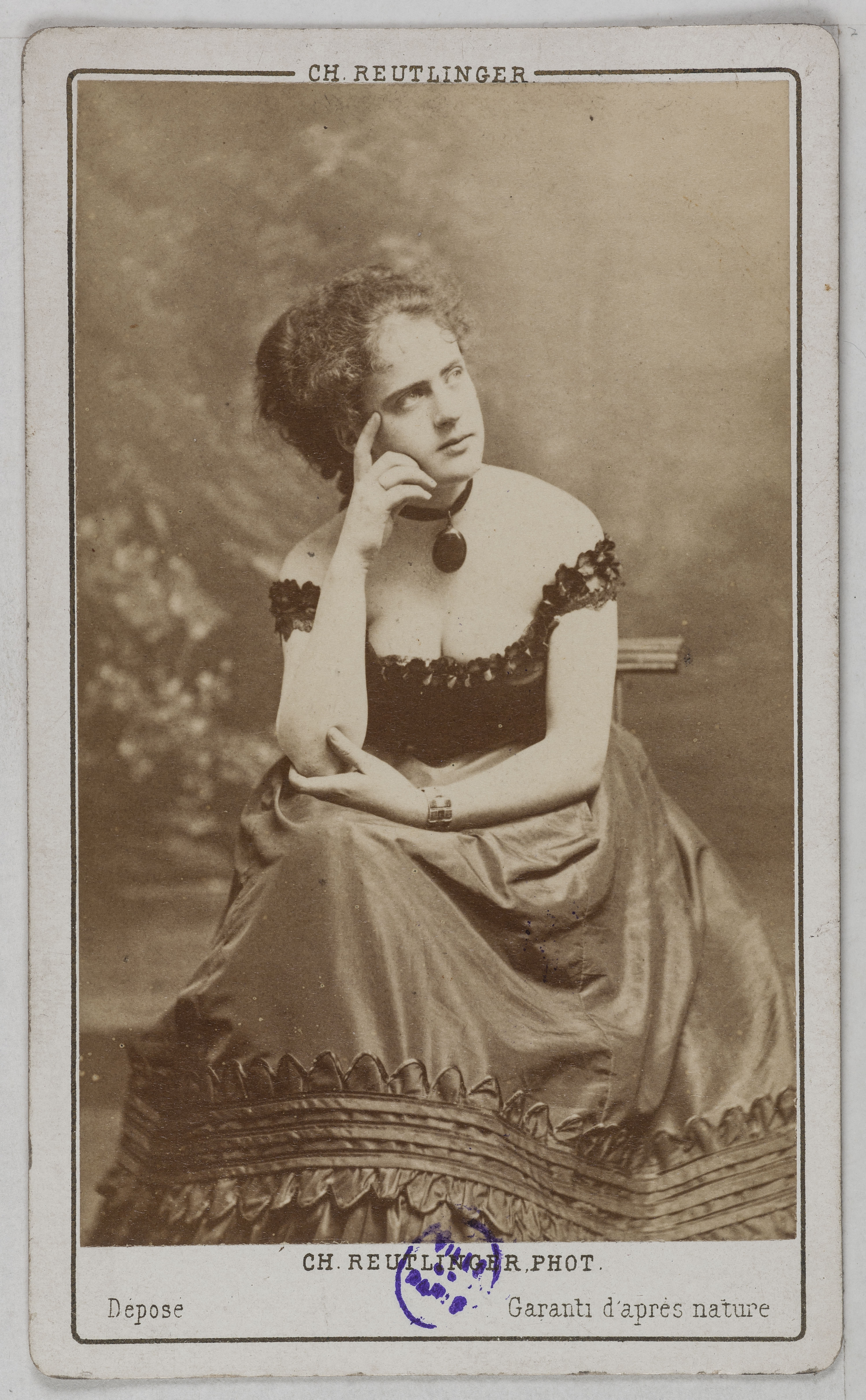Charles Reutlinger, Portrait de Marie Karl (Amélie Jeanne Jaime, dite), (actrice), (fille de Théodore Barrière)