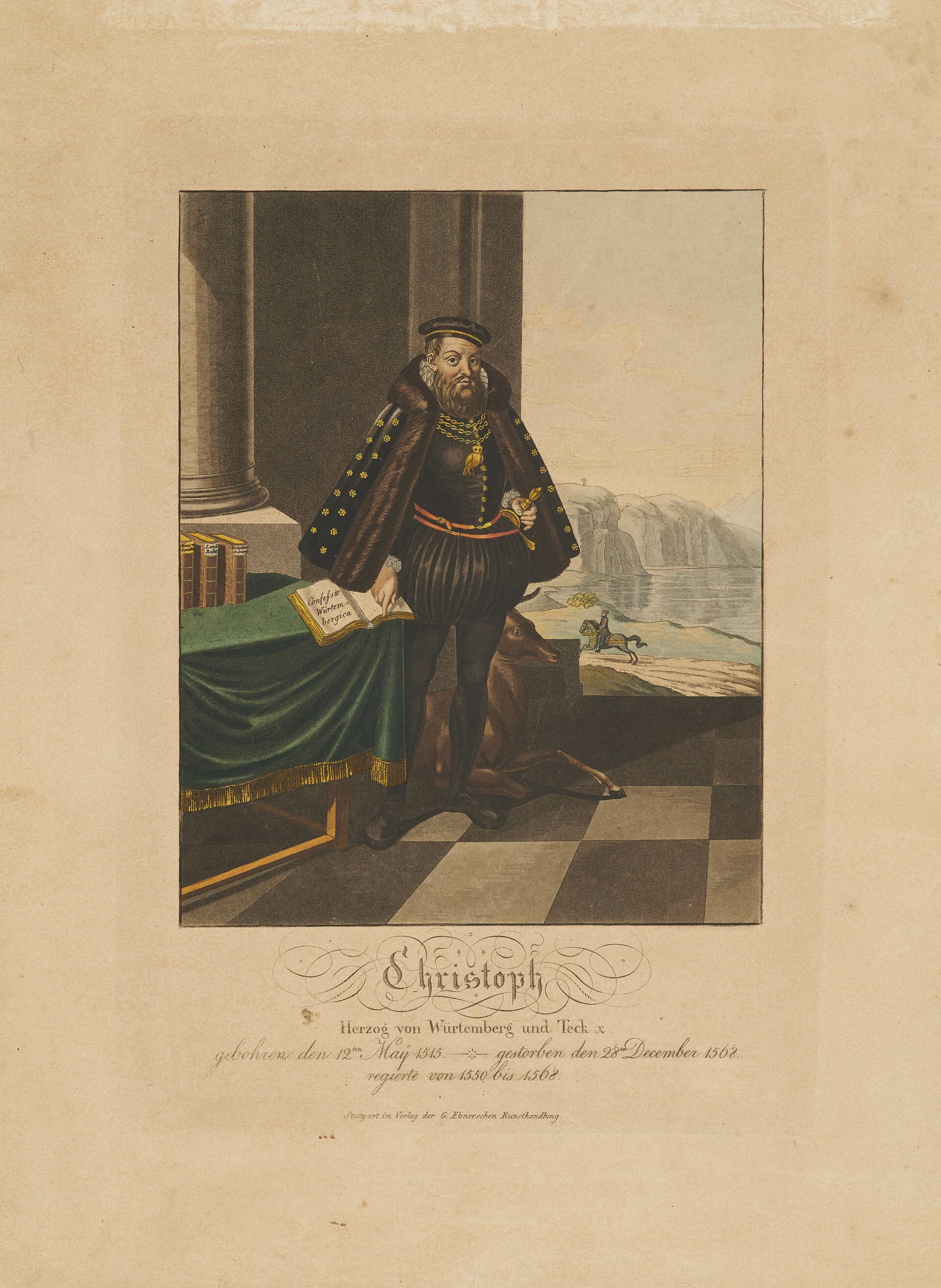 Georg Ebner, Bildnis Herzog Christoph von Württemberg