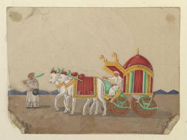 Unknown, One of eight paintings illustrating modes of transport.