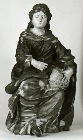 Unknown artist, Heilige Agnes eines Seitenaltars aus Höchenschwand
