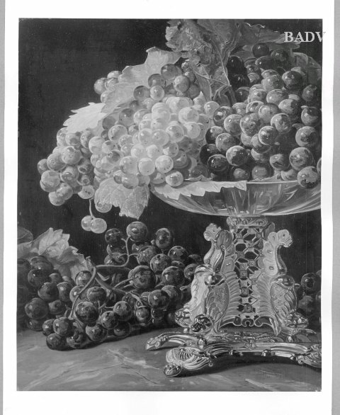 Ferdinand Georg Waldmüller, still life with grapes