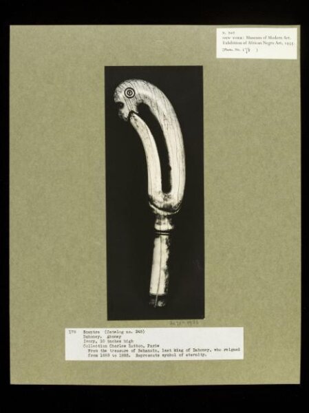 Walker Evans, Sceptre.  Abomey