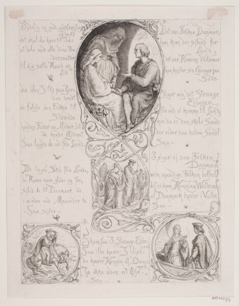 Lorenz Frølich, Illustration nr. 4 til "Visen om Dronning Dagmars ankomst til Danmark"
