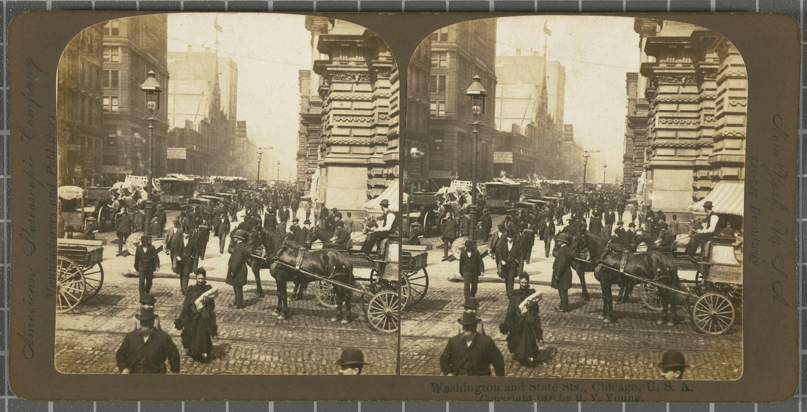 Desconegut, Washington and State Sts., Chicago, U.S.A American Stereoscopic Company