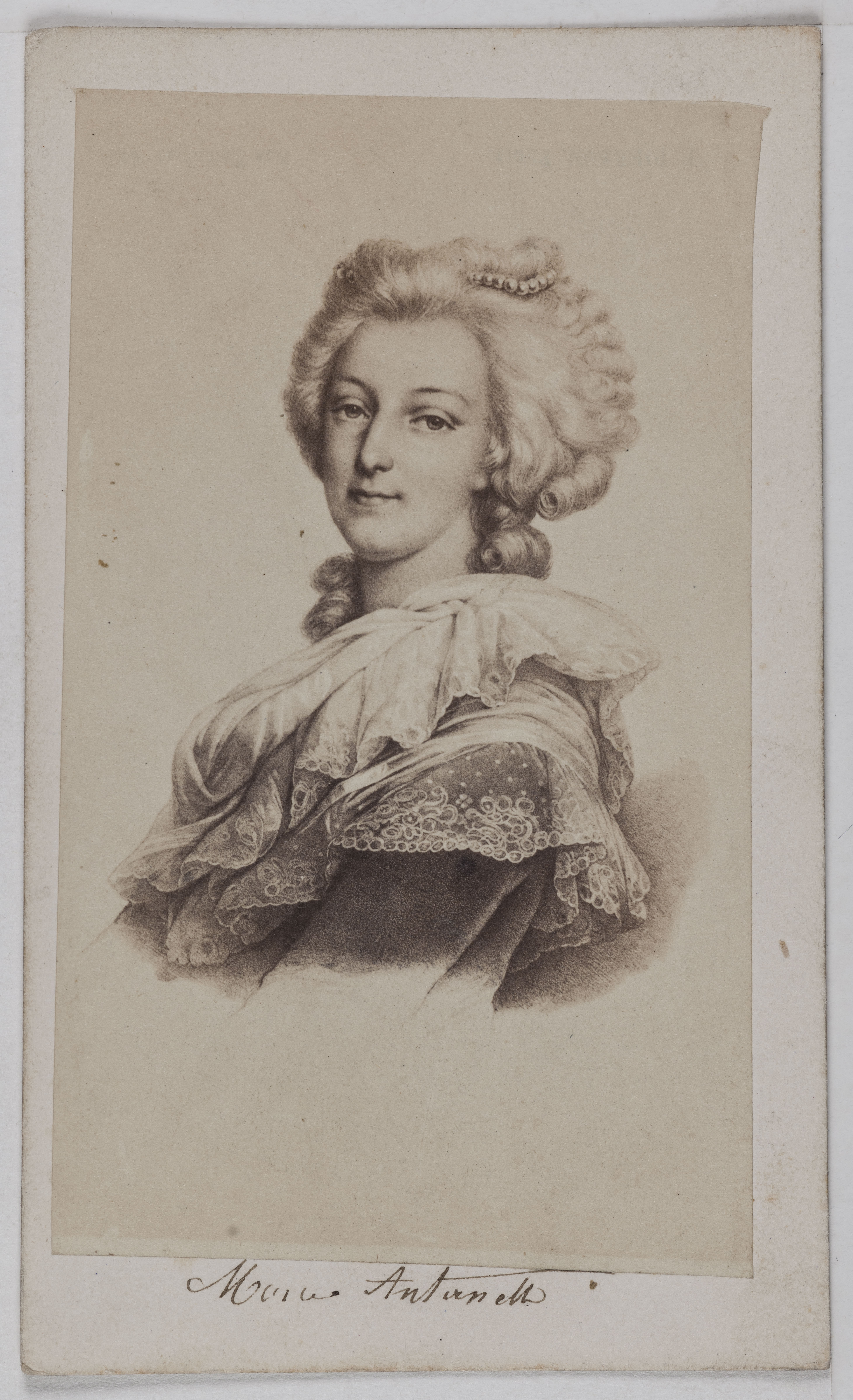 Anonyme, Portrait de Marie-Antoinette d'Autriche, (1755-1793), (reine de France)
