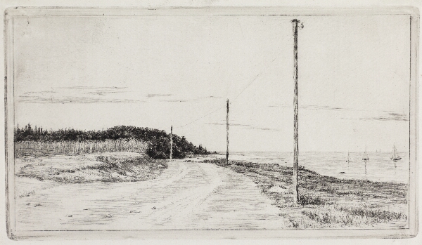 Carl Bloch, Strandvejen ved Hornbæksplantagen