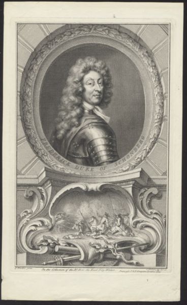 Jacob Houbraken, Portrait of Frederick Duke of Schonberg