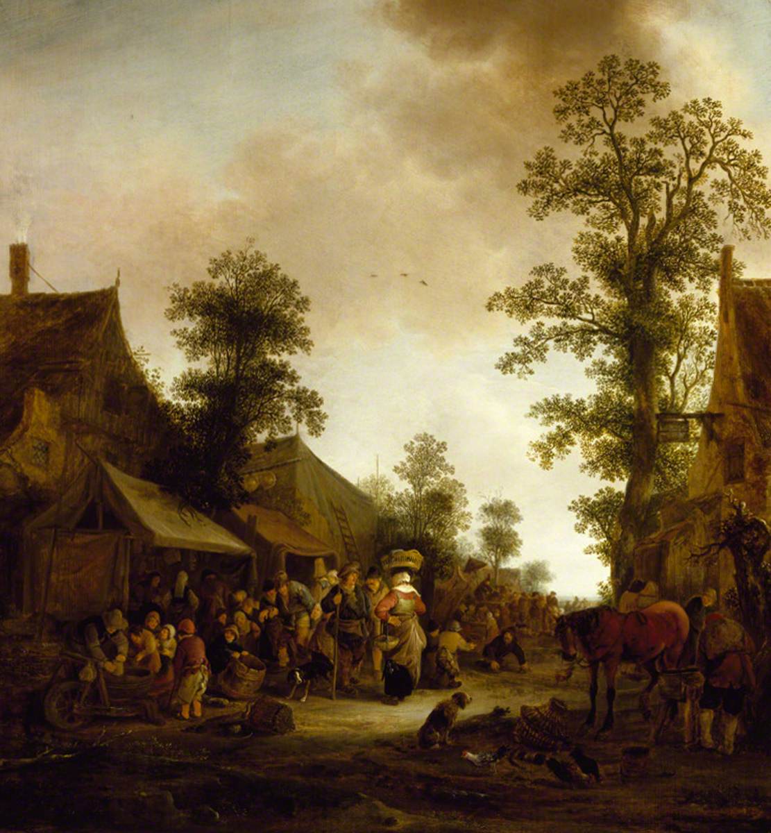 Isaac van Ostade, A Village Fair