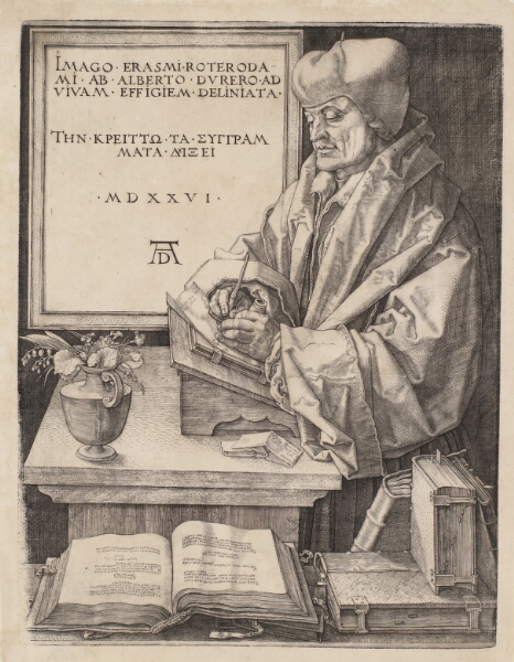 Albrecht Dürer, Erasmus fra Rotterdam, 1466-1536