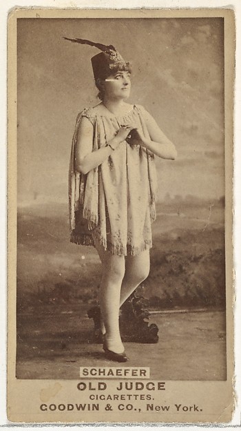 Goodwin & Company, Schaefer, from the Actors and Actresses series (N171) for Old Judge Cigarettes