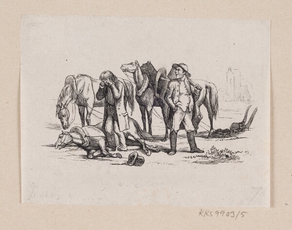 H.P. Hansen, Illustration til "Lille Claus og store Claus" i H.C. Andersen, "Eventyr og Historier", Bind 1