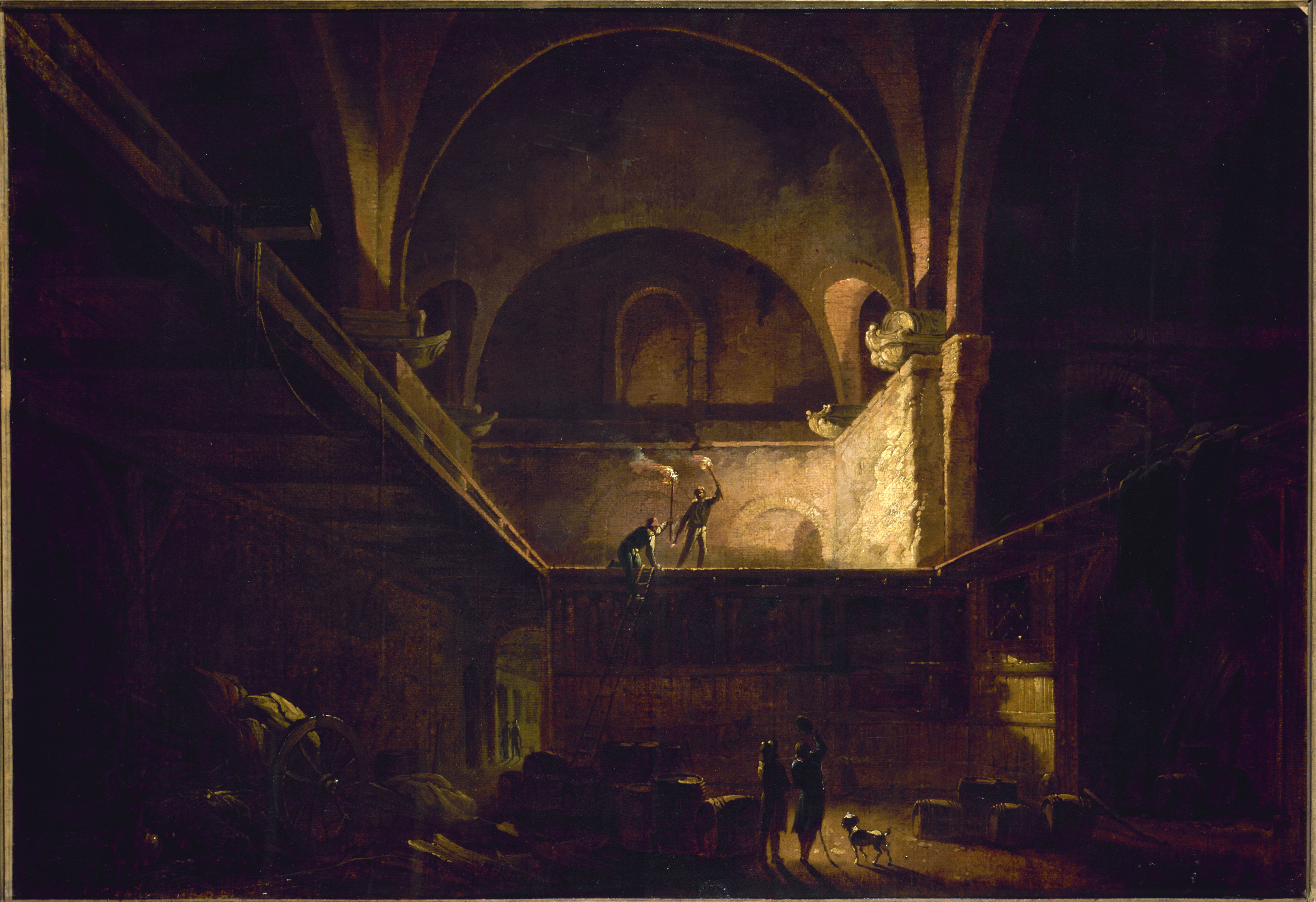 Francesco Fidanza, Le Tonnelier du palais des thermes de Julien, vers 1800