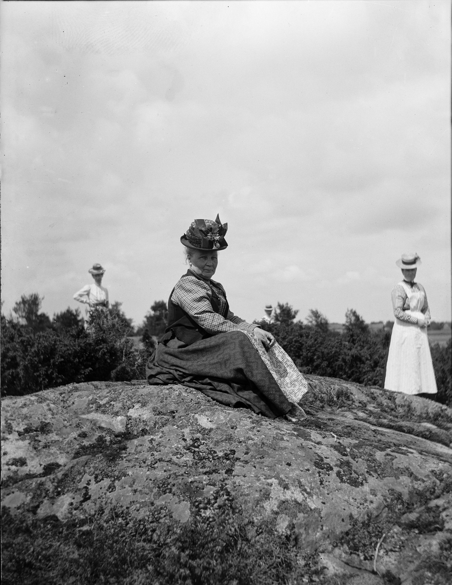 Carl Liljefors, Carolina Widerbäck och Elin Liljefors, Berthåga, Uppsala 1901 - 1901