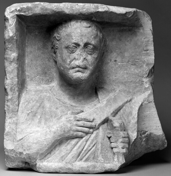 Unknown, Funerary Relief with the Bust of a Man