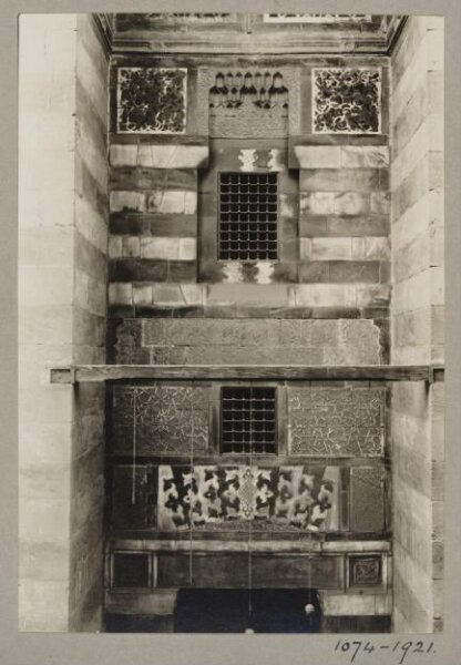 K.A.C. Creswell, Portal detail at main entrance, Mosque of Mamluk Qadi Abu Bakr Ibn Muzhir, Cairo