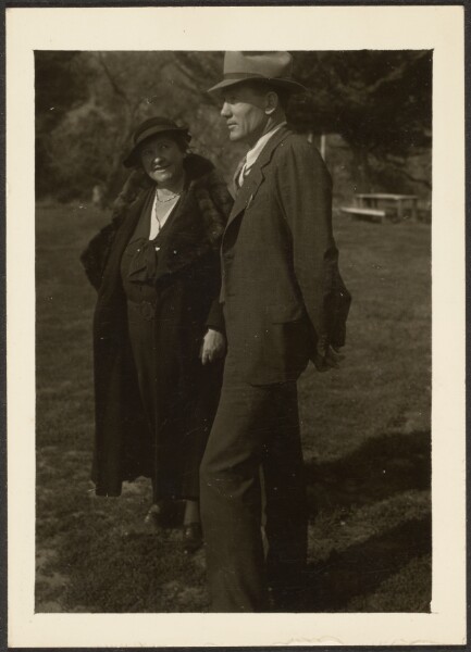 Louis Fleckenstein, [Man and Woman Standing in Grass]