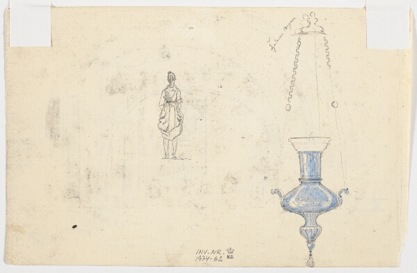 Martinus Rørbye, Figurstudie og lampe