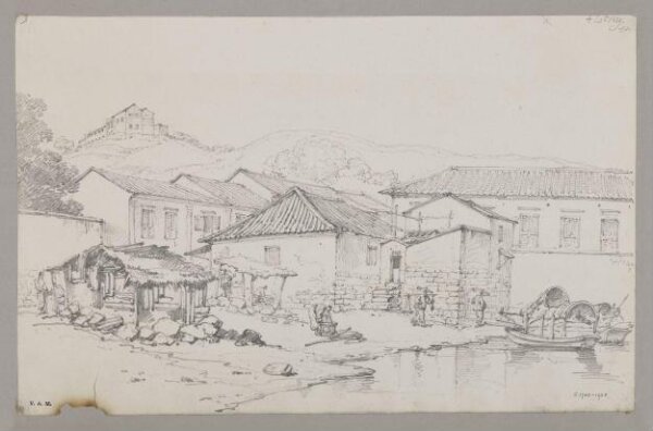 George Chinnery, Part of the Praya Manduco and Penha Hill, Macao