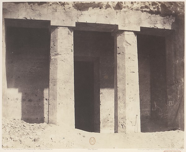 Félix Teynard, Béni-Haçan, Architecture Hypogéene - Tombeau d'Amoneï