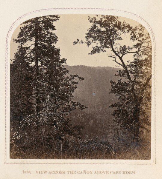 Thomas Houseworth, View Across the Cañon Above Cape Horn