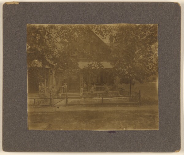 Unknown, Vine St. Denver Colo./[View of houses with trees]