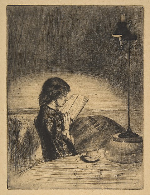 James McNeill Whistler, Reading by Lamplight