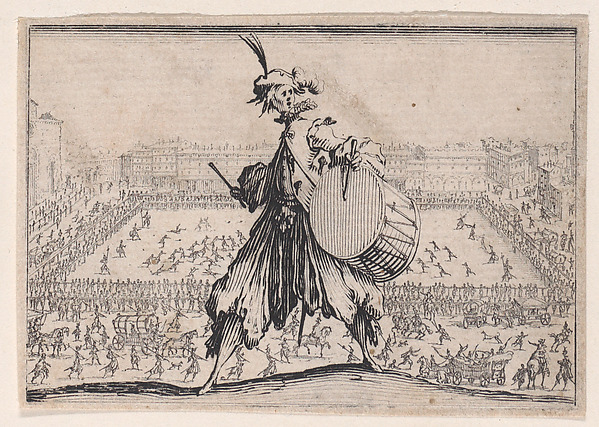 Jacques Callot, Le Jeu de Paume sur la Place Sainte-Croix, a Florence (The Tennis Game on the Piazza Santa Croce in Florence), from Les Caprices Series A, The Florence Set