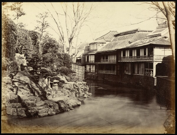 Felice Beato, Tea Houses at Ogee Yedo