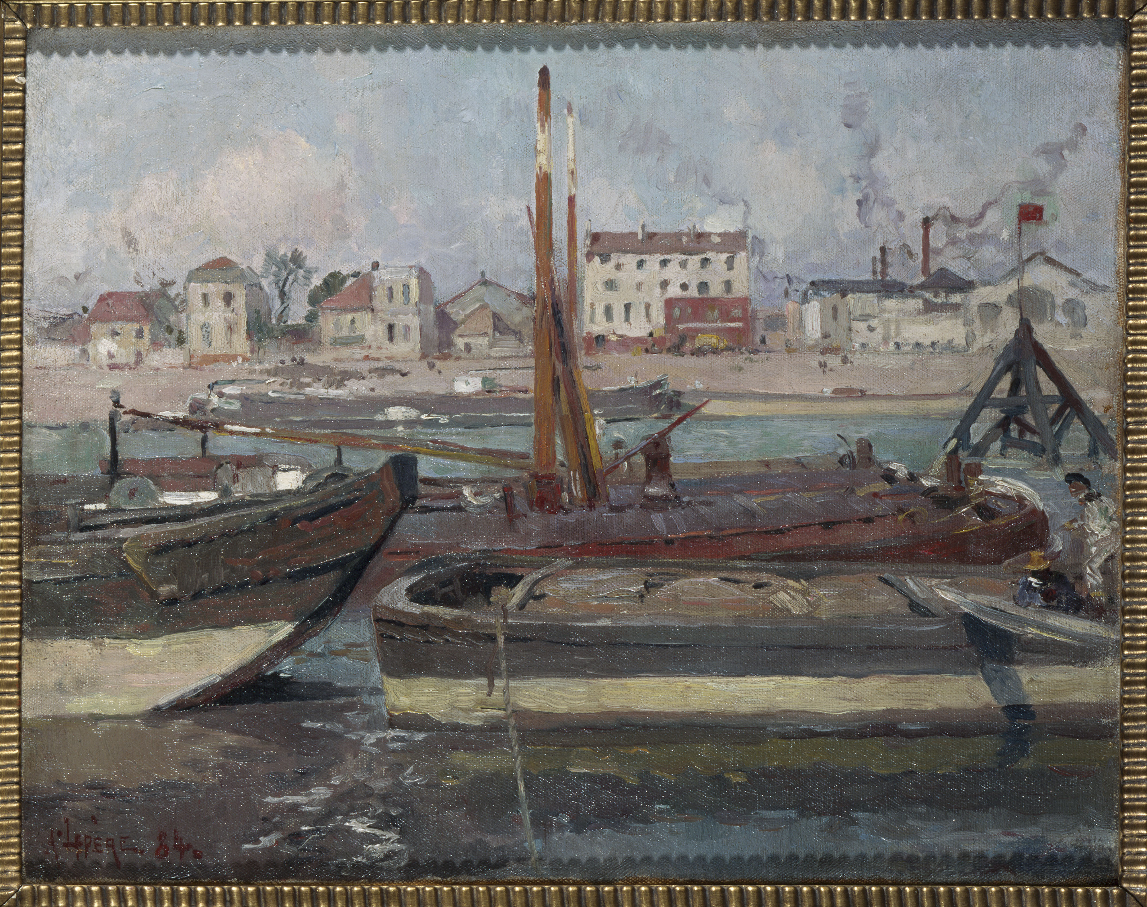 Auguste Lepère, La Seine, au quai de la Rapée