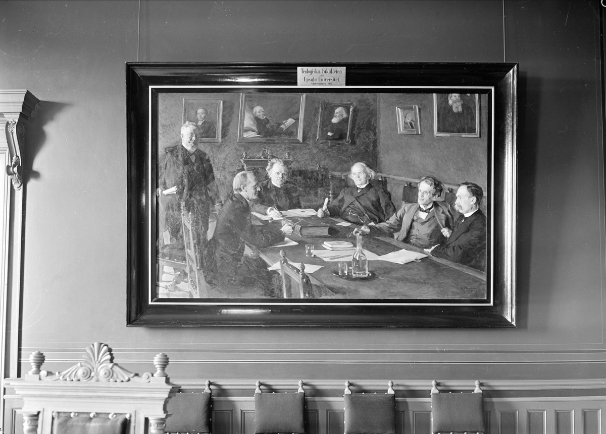 Gunnar Sundgren, Oljemålning - "Teologiska Fakulteten vid Uppsala Universitet Vårterminen 1911"