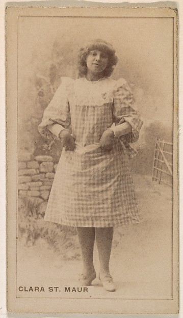 Kinney Brothers Tobacco Company, Clara St. Maur, from the Actresses series (N245) issued by Kinney Brothers to promote Sweet Caporal Cigarettes