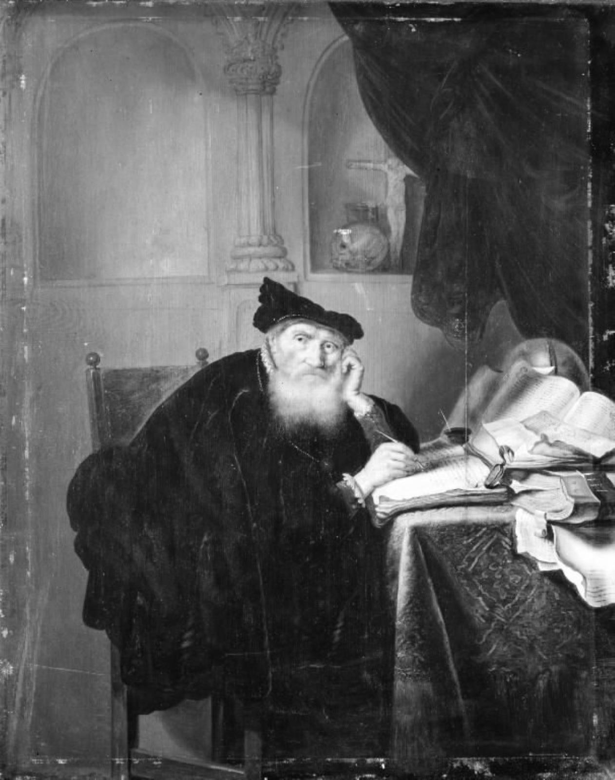 Adriaen Verdoel, En olding ved sit arbejdsbord