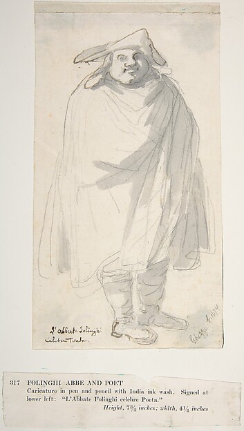 Pier Leone Ghezzi, A Caricature of L'Abbate Folinghi
