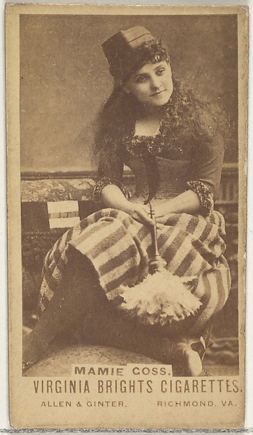 Allen & Ginter, Mamie Goss, from the Actors and Actresses series (N45, Type 1) for Virginia Brights Cigarettes