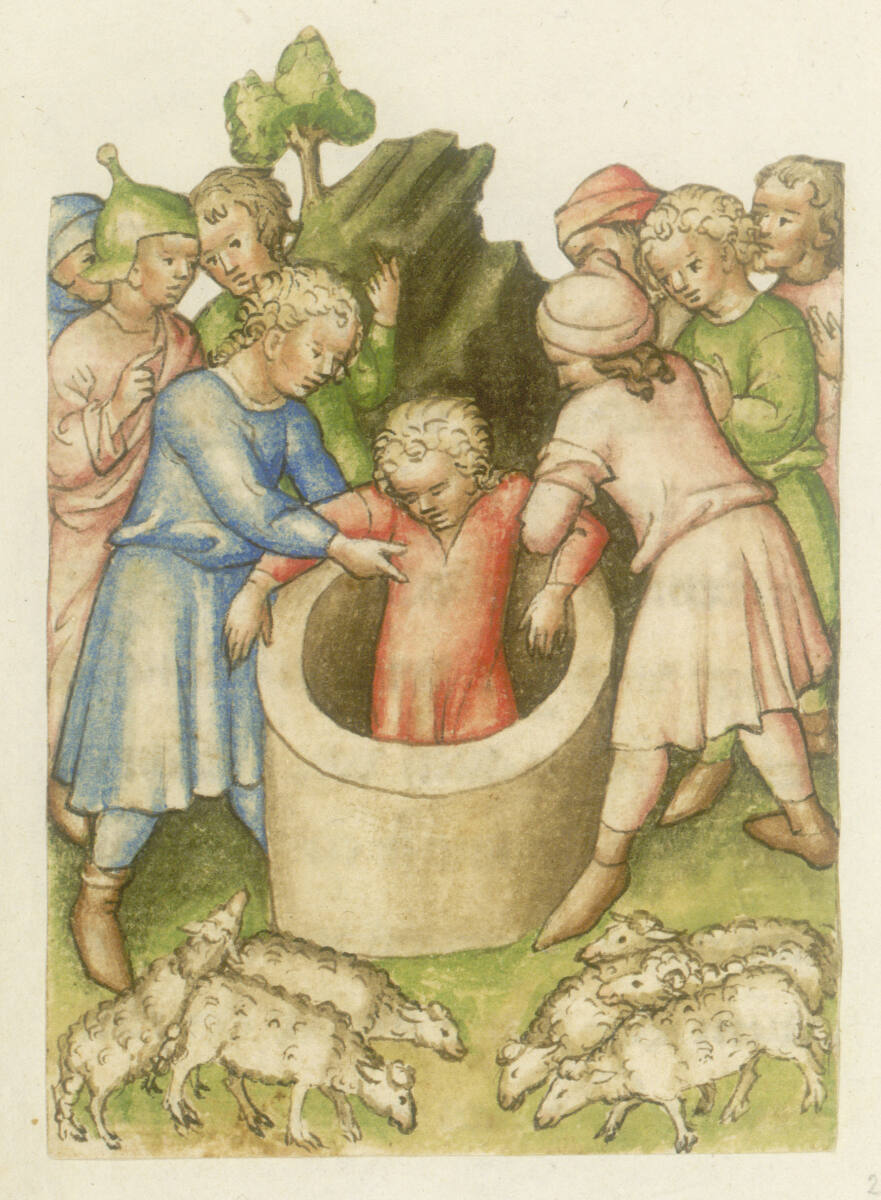 Anonym, Joseph wird in den Brunnen geworfen