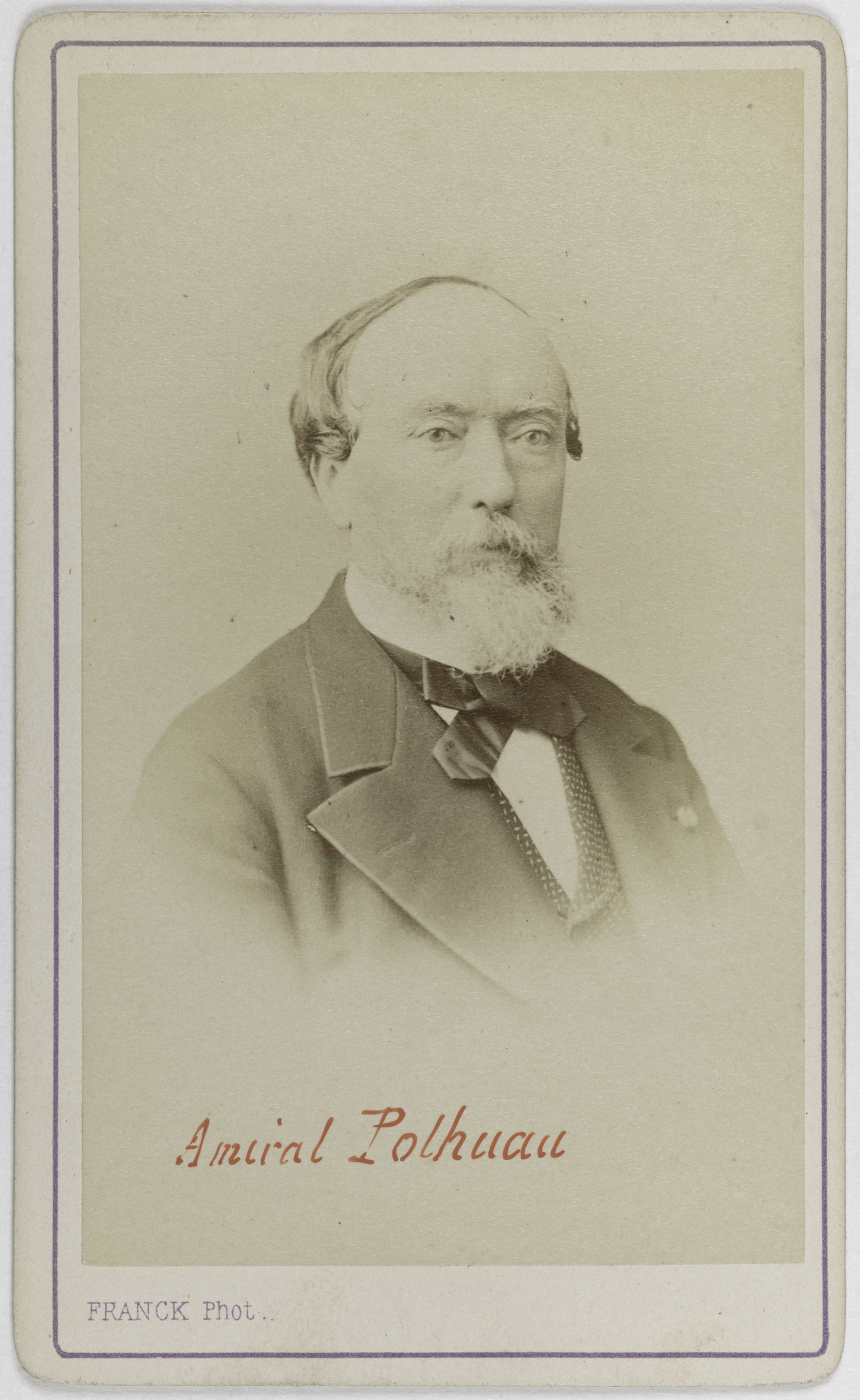 Franck, Portrait de Louis Pierre Alexis Pothuau, (1815-1882), (amiral, homme politique, ambassadeur)